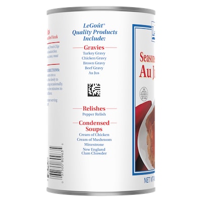 LeGout® Au Jus Beef Stock 12 x 48 oz - 